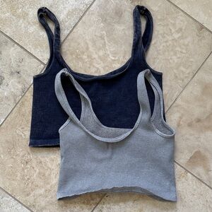 Bundle of Free People seamless ribbed bralettes M / L